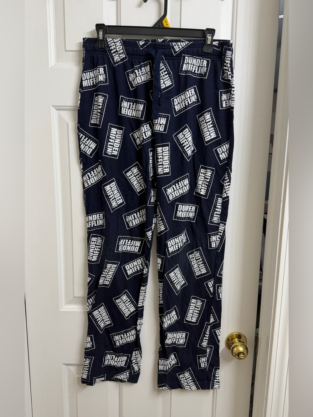 Dunder Mifflin Navy Logo Lounge Pants